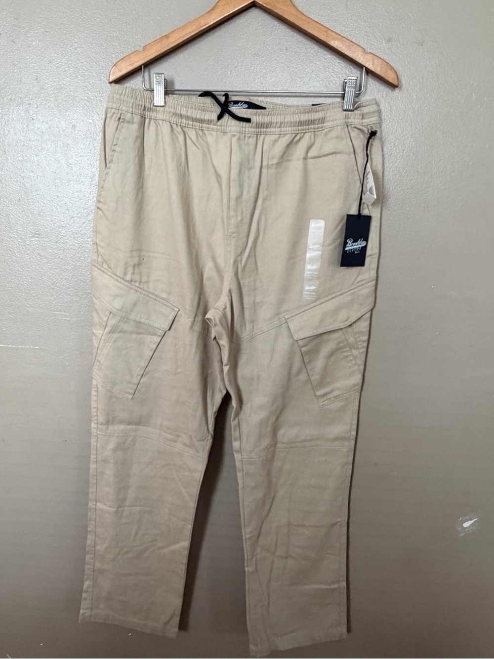 Brooklyn Cloth Beige Cargo Jogger Pants
